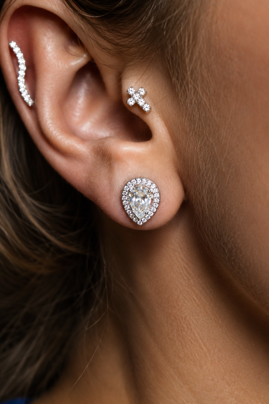 Brinco Victoria - Moissanite
