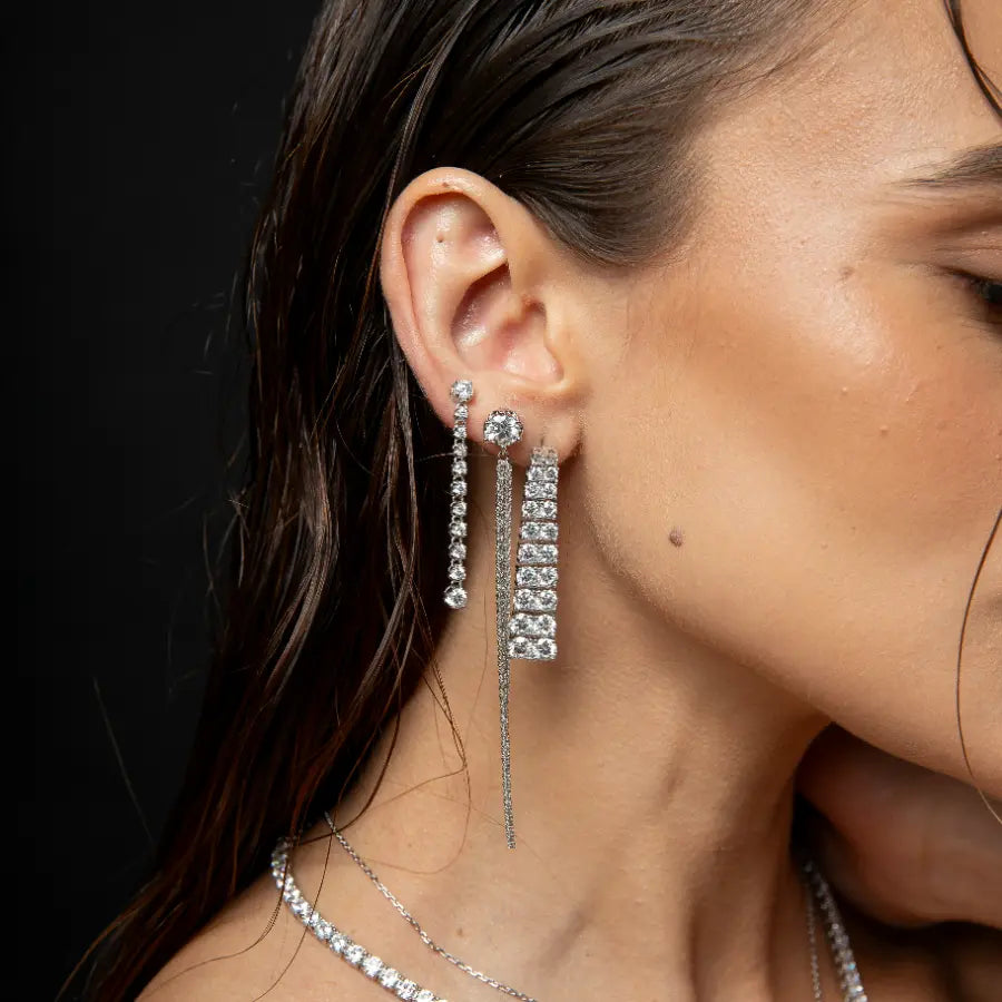 Brinco Windsor Sway - Moissanite