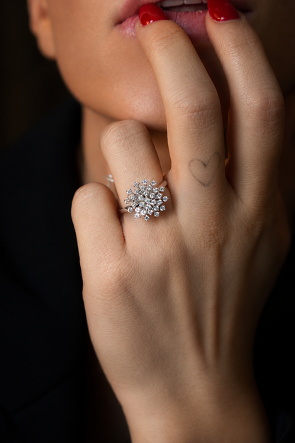 Anel Snow - Moissanite