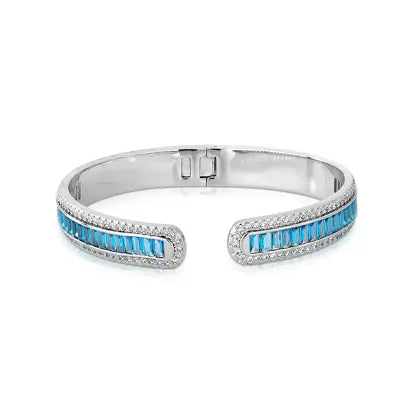 Bracelete Mônaco Aquamarine