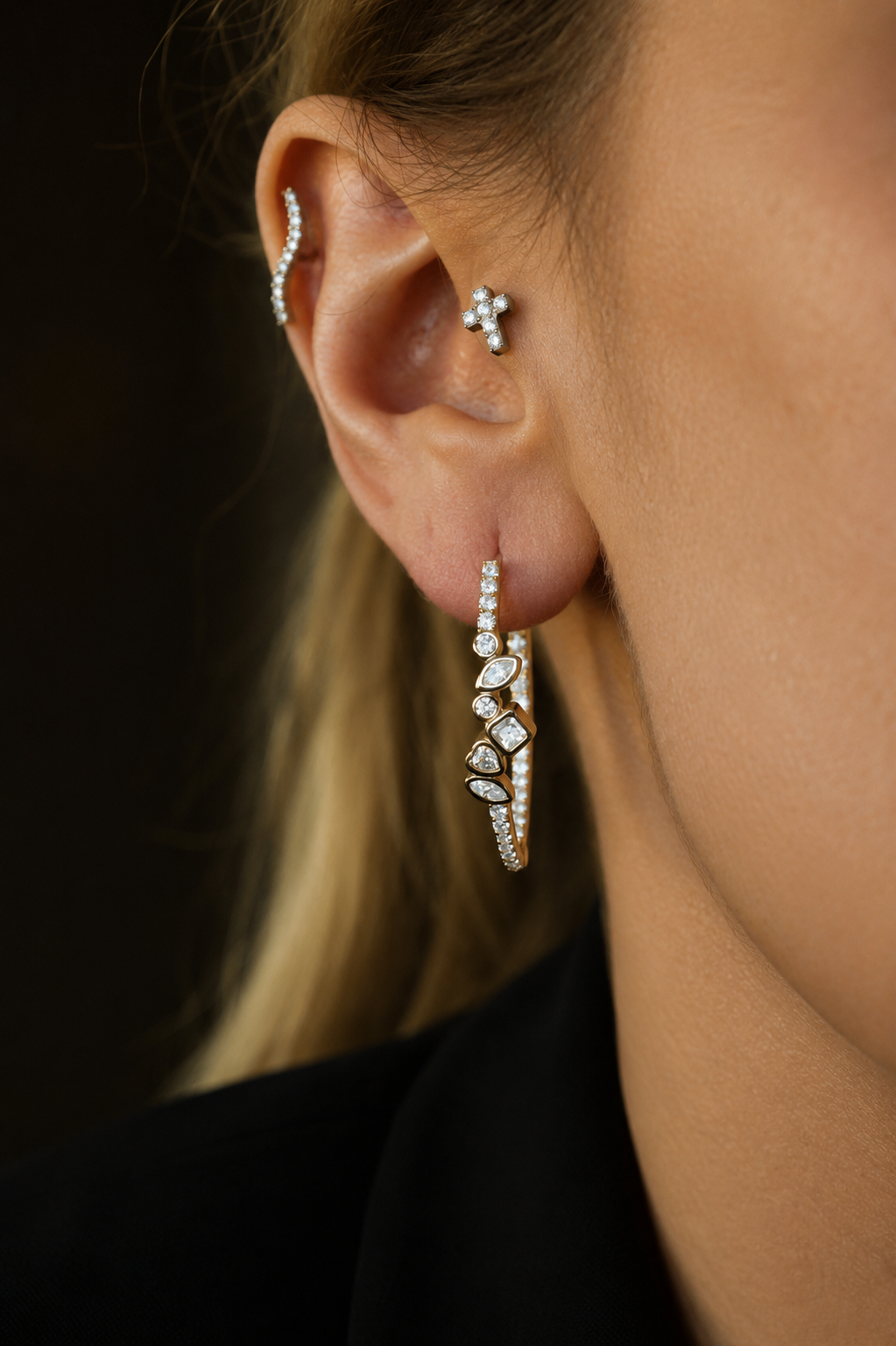 Brinco Duchess — Moissanite | Ouro 18k Vermeil