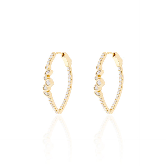 Brinco Duchess — Moissanite | Ouro 18k Vermeil