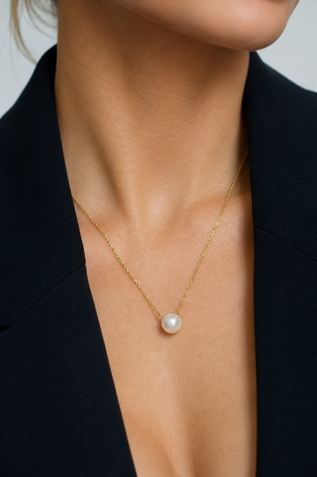 Colar Grace Pearl — Pérola Natural | Ouro 18k Vermeil