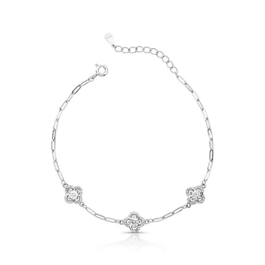 Pulseira Fleur - Moissanite