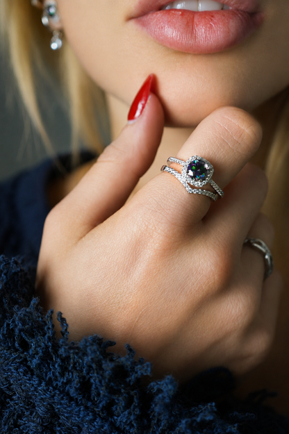 Anel Aurora Boreal® – Moissanite