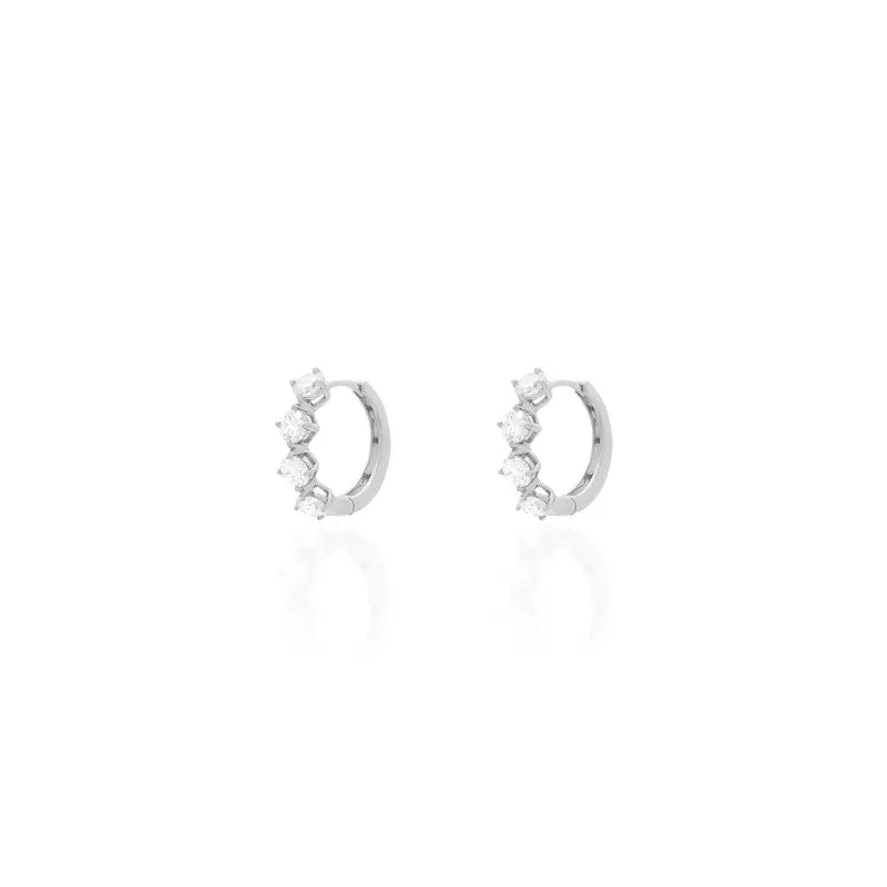 Argola Mayfair Lights — Moissanite