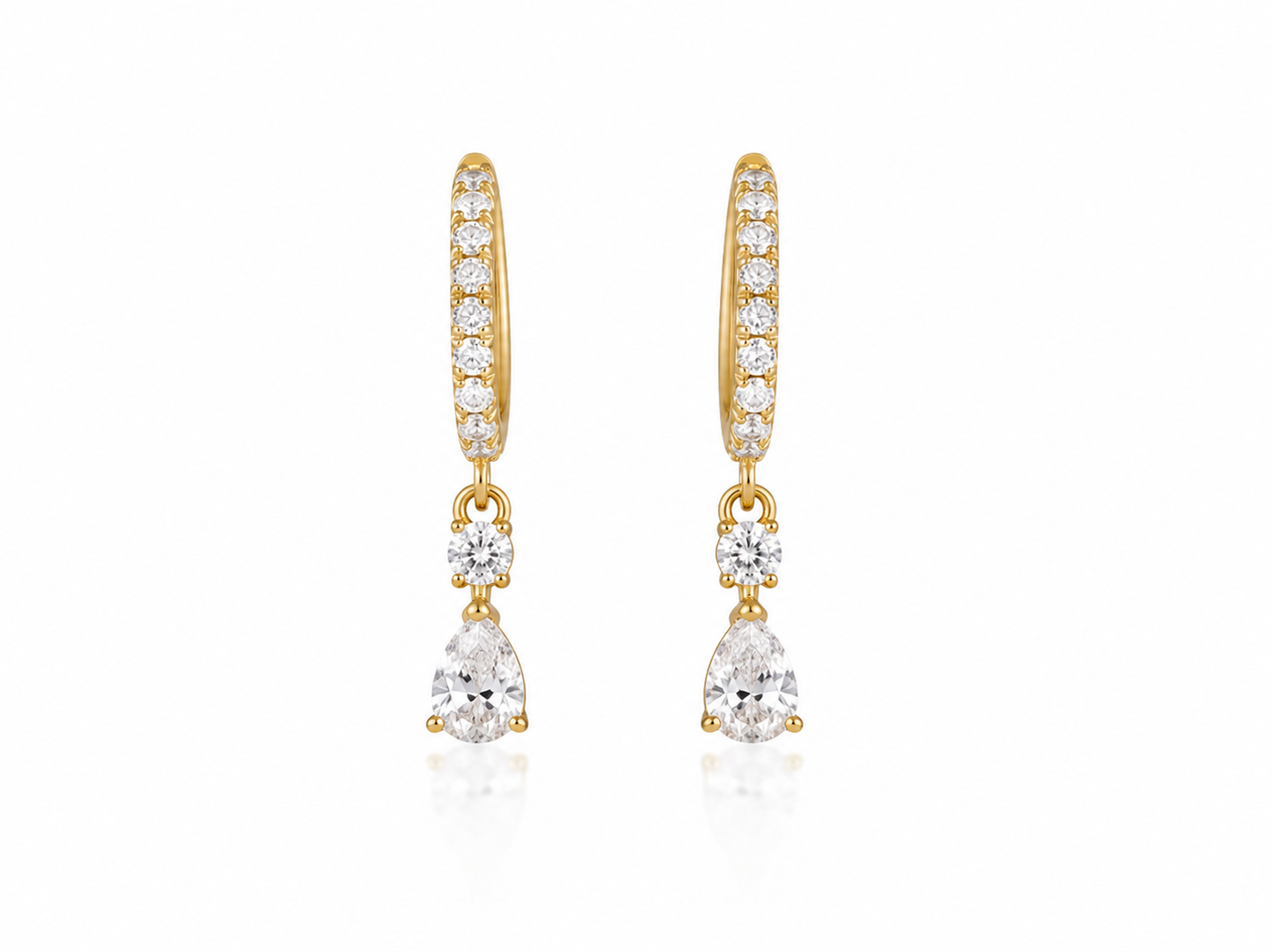 Argola Windsor - Moissanite | Ouro 18K