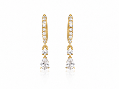 Argola Windsor - Moissanite | Ouro 18K