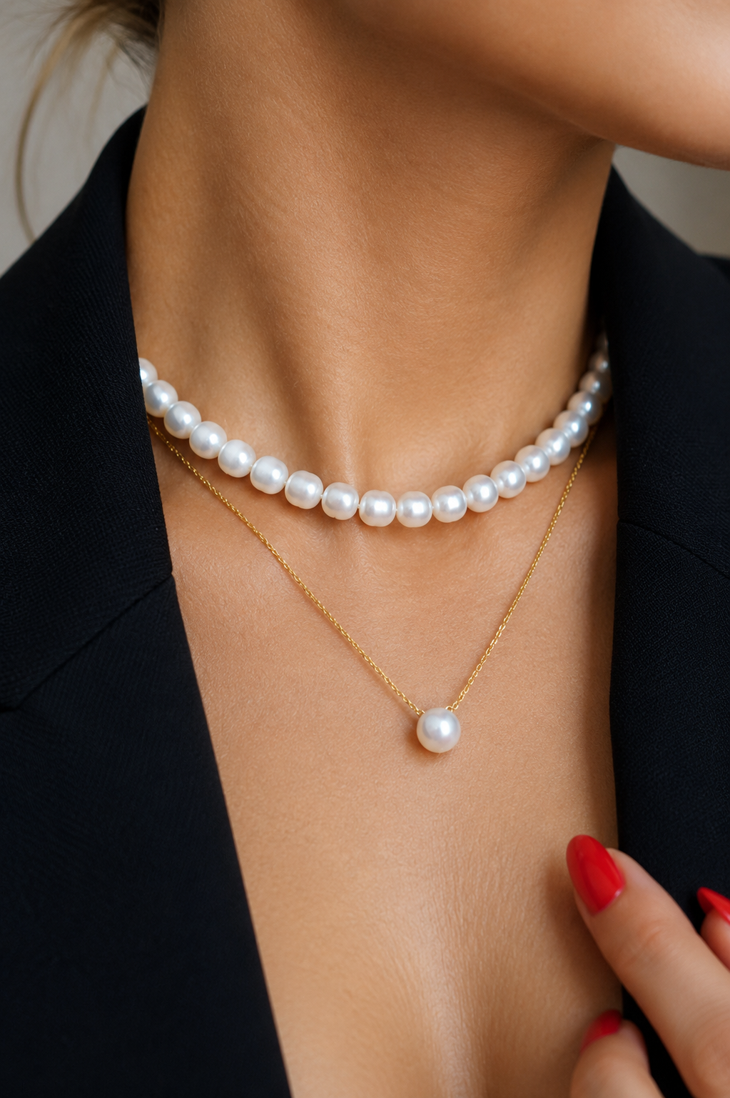 Colar Grace Pearl — Pérola Natural | Ouro 18k Vermeil