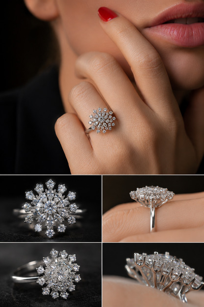 Anel Snow - Moissanite