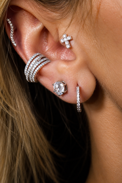 Argola Mayfair Essential — Moissanite