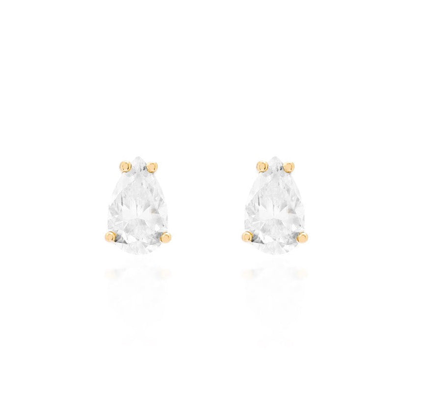 Brinco Kensington Pear Moissanite