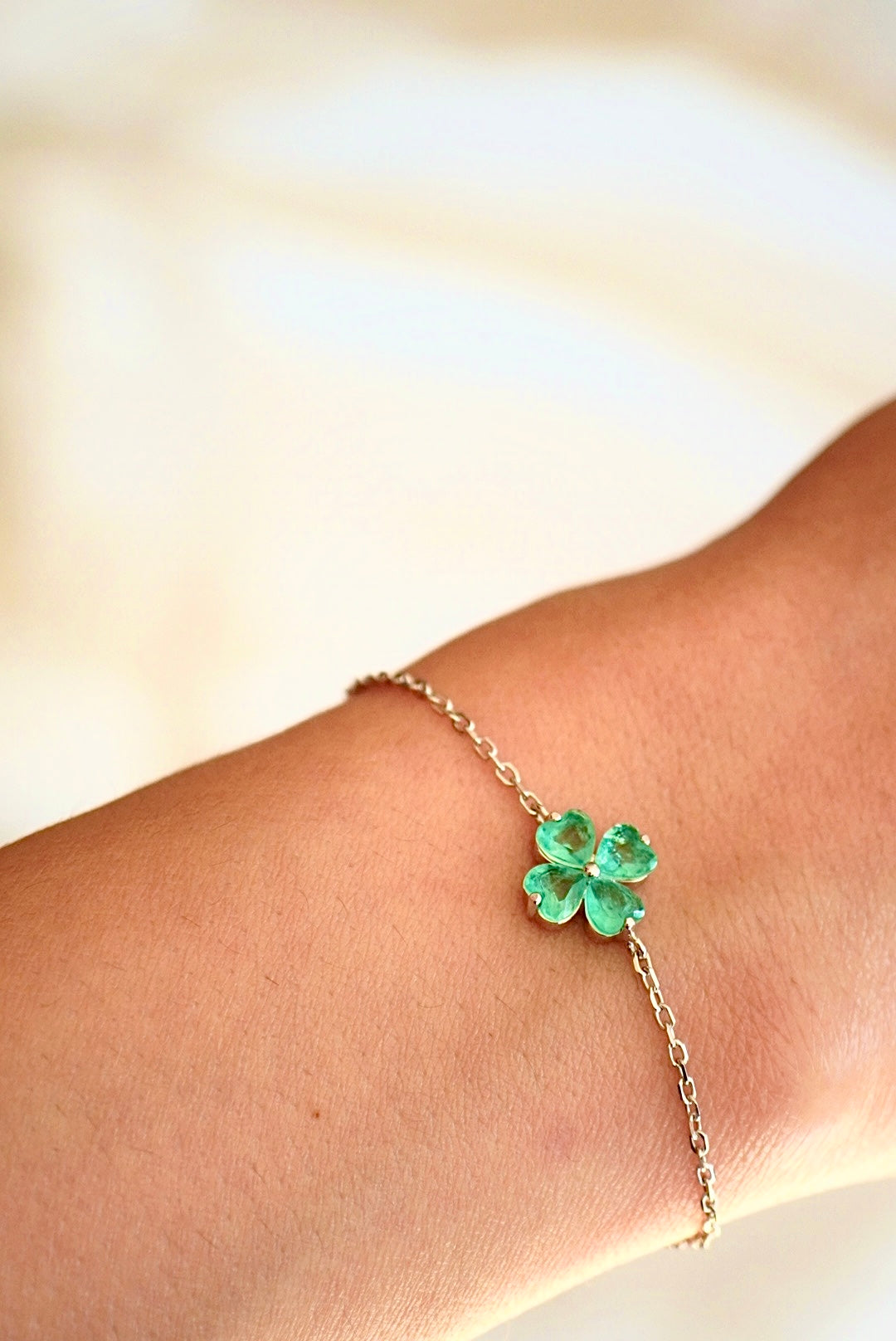 Pulseira Clover | Esmeralda Colombiana Lab Grown