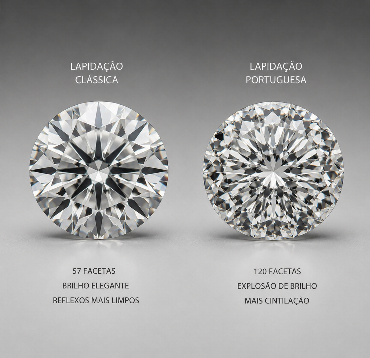 Colar Majesty Ponto de Luz 8mm |  Moissanite -  Lapidação Portuguesa
