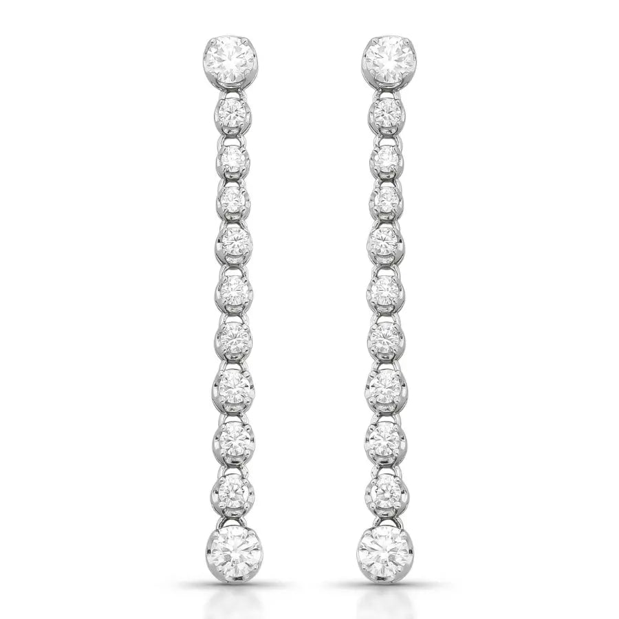 Brinco Victoria Cascade -  Moissanite