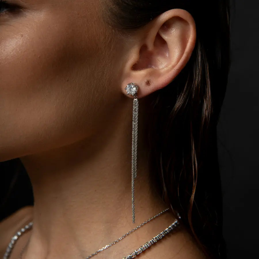 Brinco Windsor Sway - Moissanite