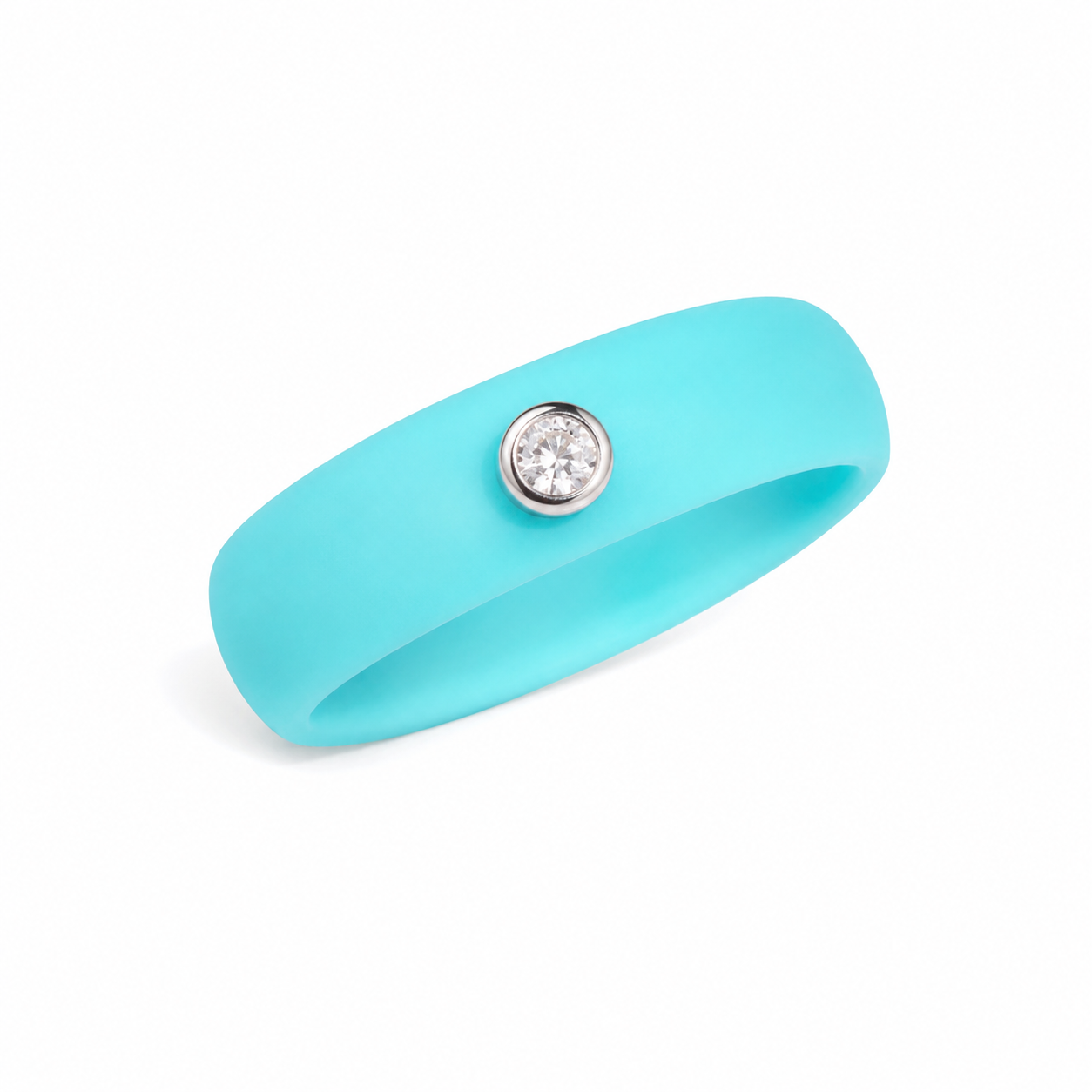 Anel Active Ciano -  Moissanite
