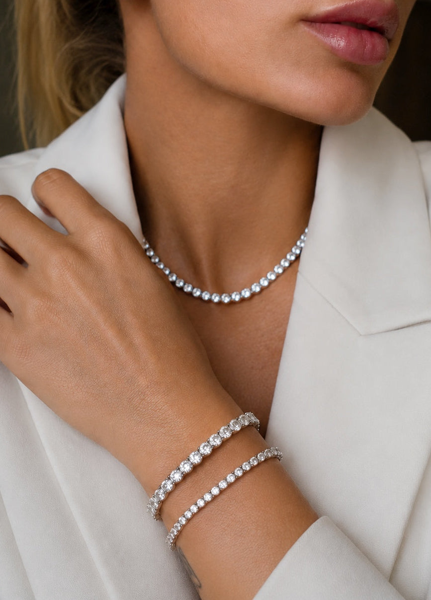 Pulseira Riviera - Moissanite 6.5mm