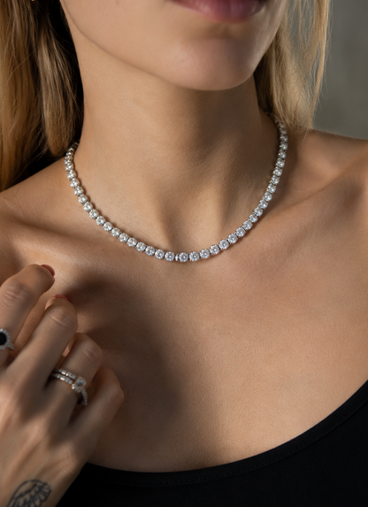 Colar Riviera - Moissanite 6.5mm