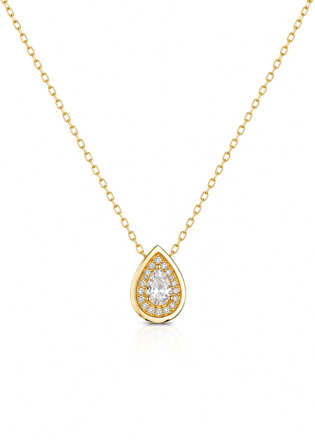 Colar Victoria Moissanite — Ouro Vermeil 18K
