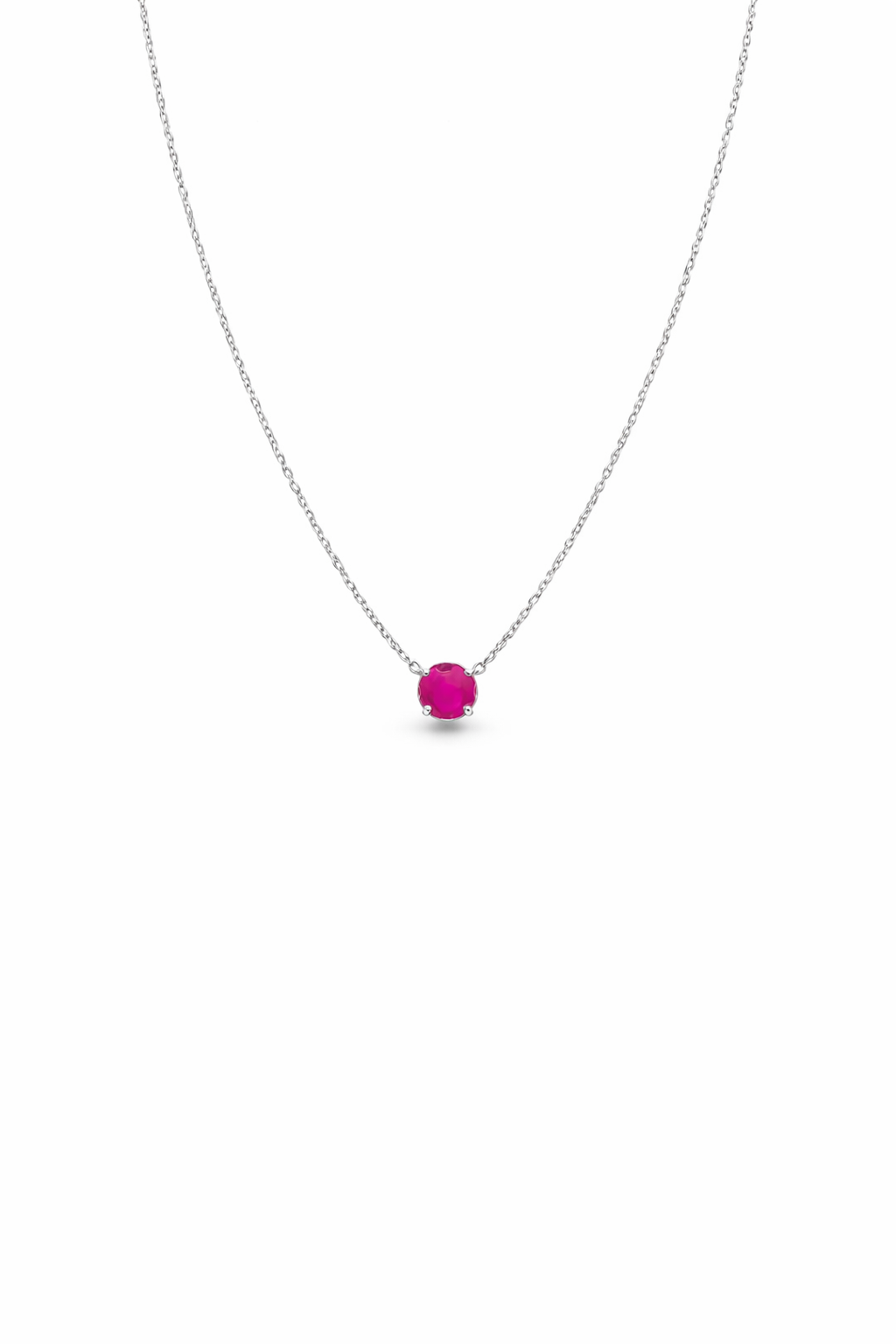 Colar Chelsea 8mm Safira Rosa | Grown Lab