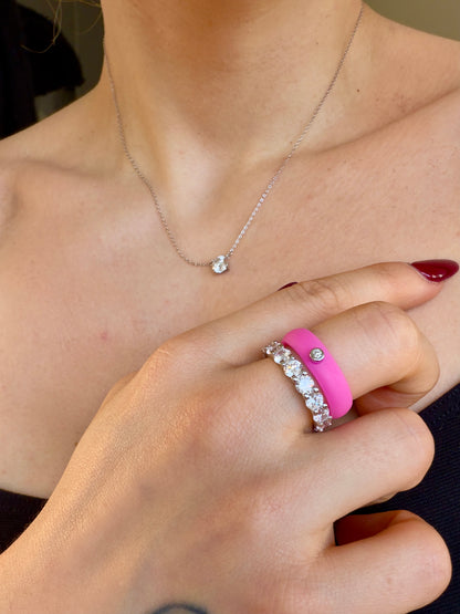 Anel Active Ciano -  Moissanite