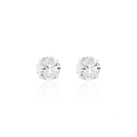 Brinco Majesty Moissanite - Lapidação Portuguesa | 6, 8 e 10mm