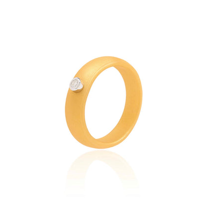 Anel Active Gold - Moissanite