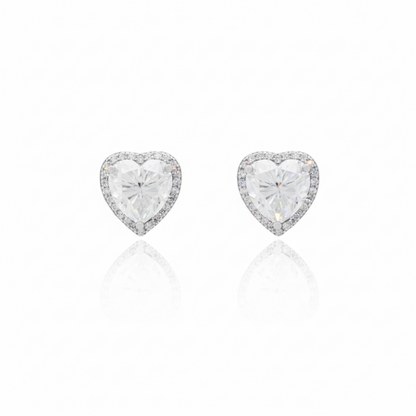 Brinco Sovereign Heart — Moissanite