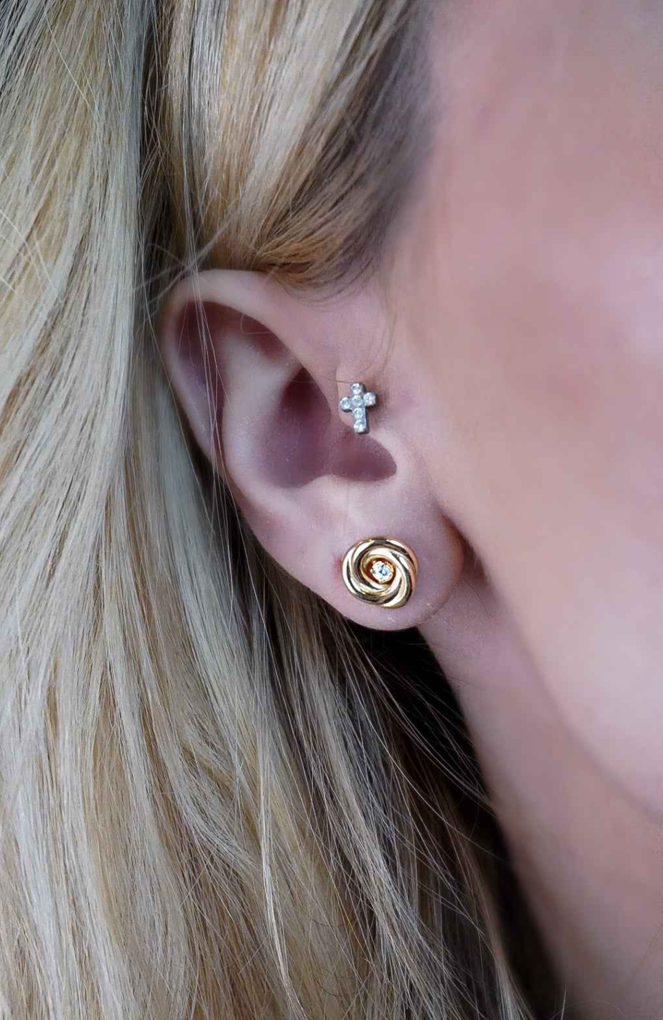 Brinco Rosalie — Ouro Vermeil 18k