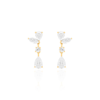 Brinco Halcyon Cascata Moissanite