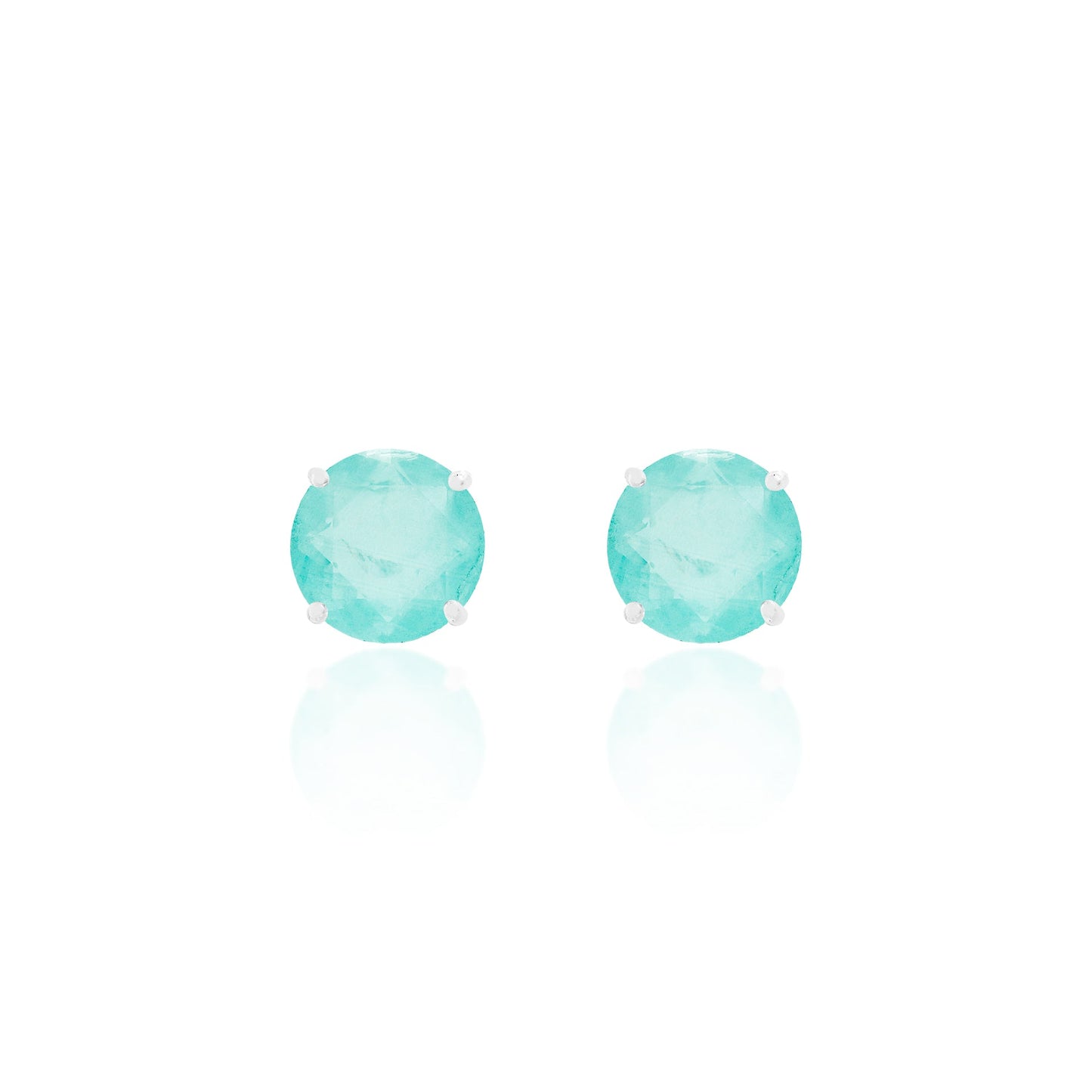Brinco Chelsea 6mm Esmeralda Colombiana | Grown Lab