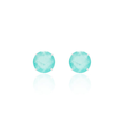 Brinco Chelsea 6mm Esmeralda Colombiana | Grown Lab