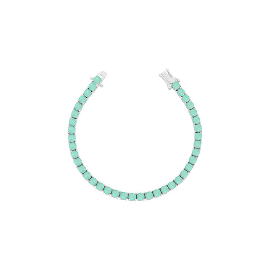 Pulseira Riviera Esmeralda Colombiana 4mm | Lab Grown